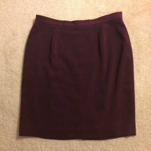 Maroon pencil skirt